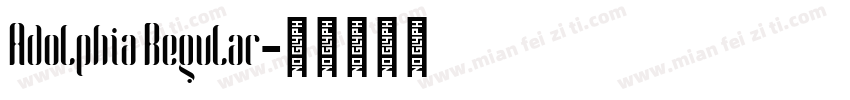Adolphia Regular字体转换